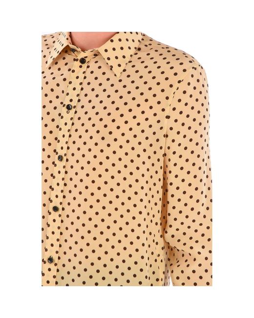 Céline Natural Polka Dot Silk Shirt for men