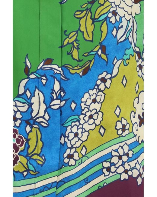 ALÉMAIS Green Nanci Silk Shirt