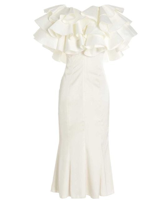 ROTATE BIRGER CHRISTENSEN Synthetic Bridal Capsule Carmen Dress in ...