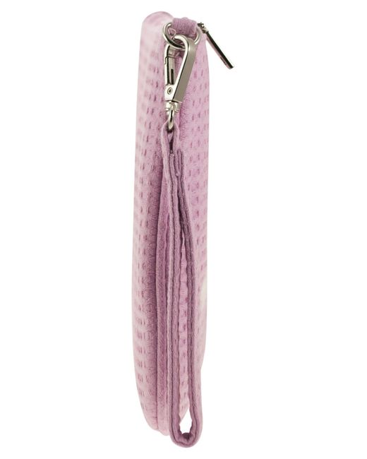 Mc2 Saint Barth Purple Parisienne Clutch Bag With Wrist Loop