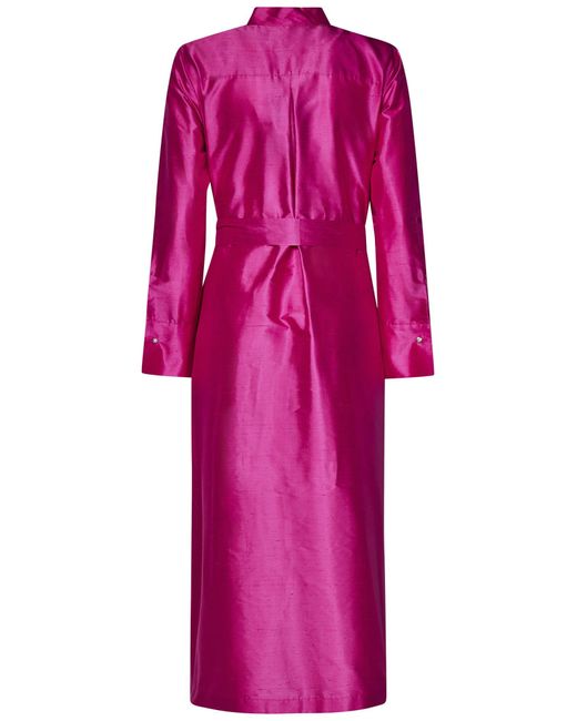 Max Mara Studio Pink Gradi Midi Dress