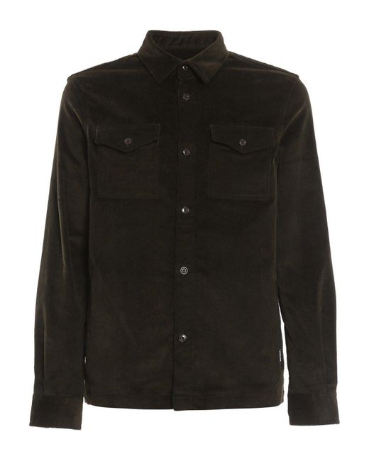 Barbour Black Buttoned Long Sleeved Shirt for men