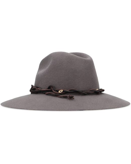 Golden Goose Deluxe Brand Gray Fedora Wool Hat