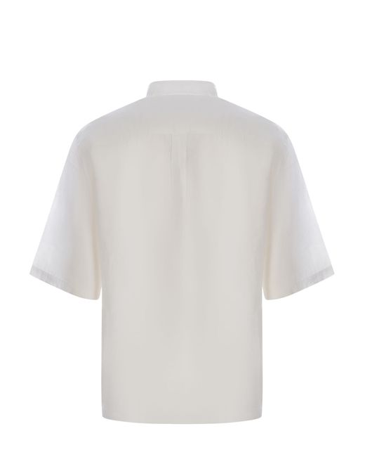 Costumein White Shirt Stefano Made Of Linen for men