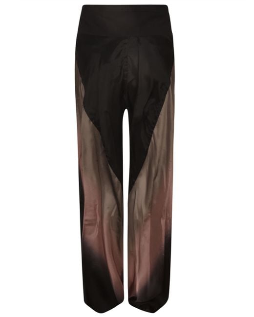 Rick Owens Multicolor High-Waist Patterned Palazzo Pants