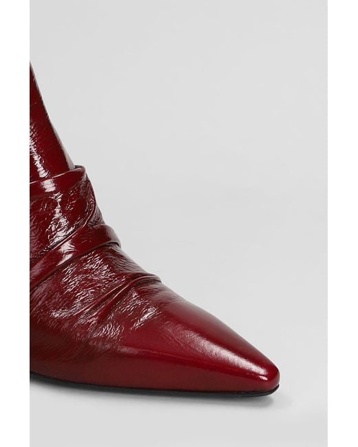 The Seller Red High Heels Ankle Boots