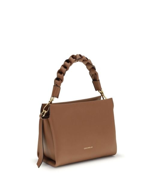 Coccinelle Brown Boheme Handbag Calf Leather Bos Taurus Handbags