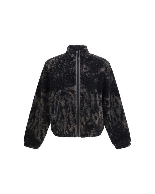 Roa Black Ewe Faux-Fur Jacket Polyester for men