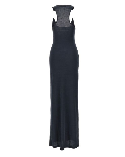 Y. Project Blue 'Invisible Strap' Dress