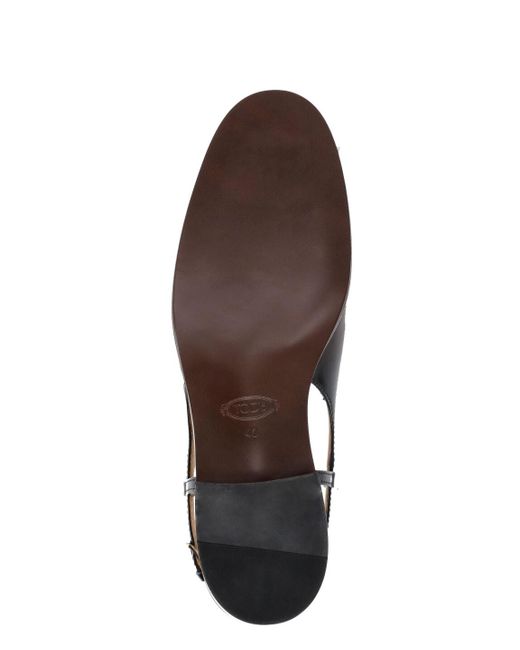 Tod's Black Leather Mules