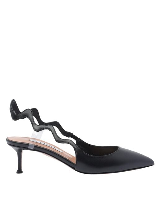 Aquazzura Blue Artiste Pump Slingback