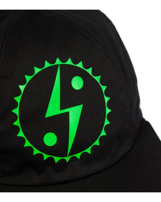 Stella McCartney Green Logo Cotton Canvas Cap