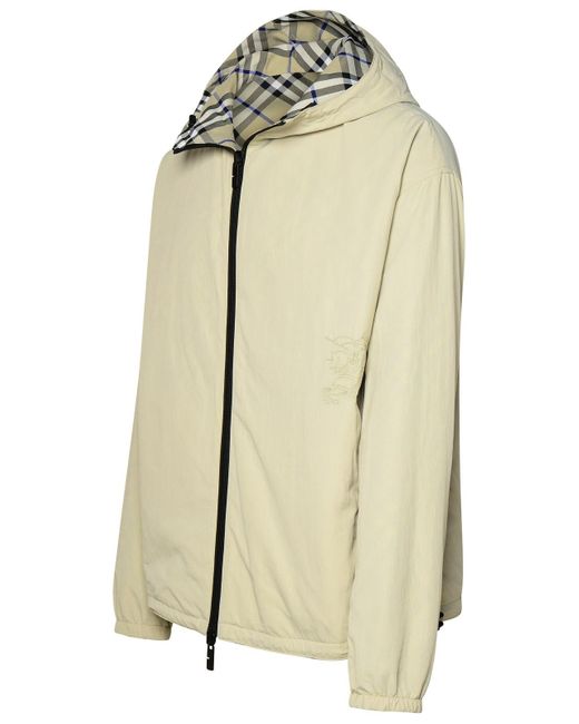Burberry Gray Reversible Polyester Jacket for men