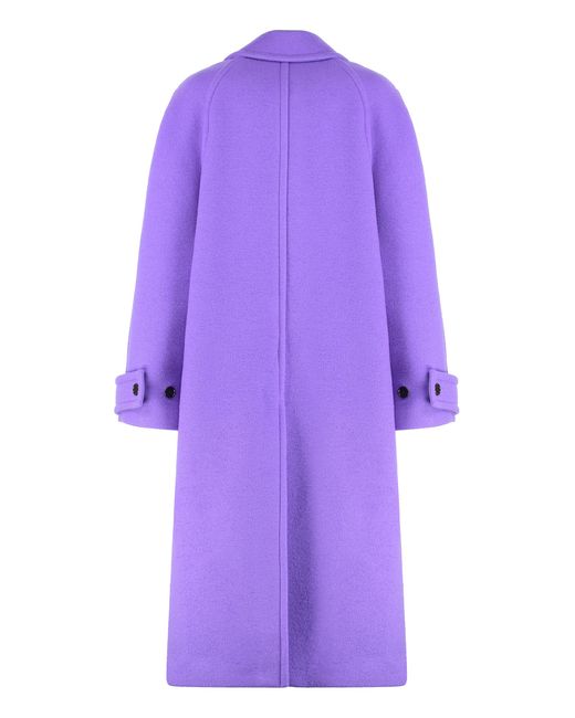 Gucci Purple Wool Coat