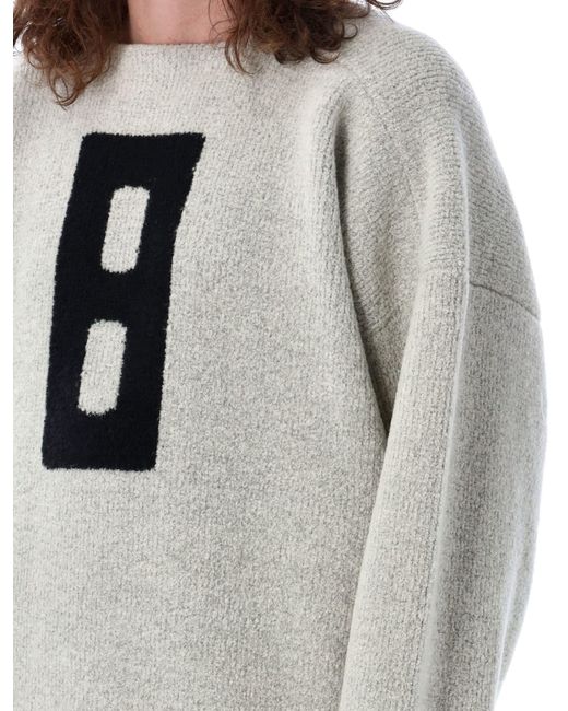Fear Of God Gray Boucle Straight Neck Sweater for men