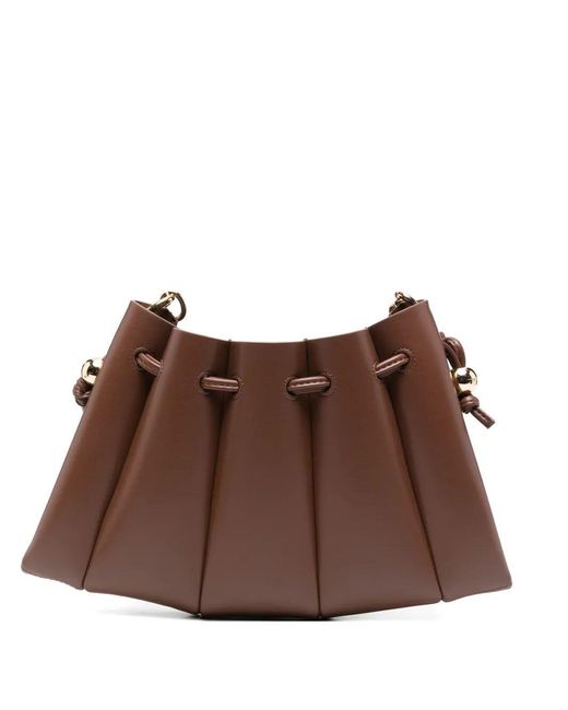THEMOIRÈ Brown Calipso Crossbody Vegan Fabric