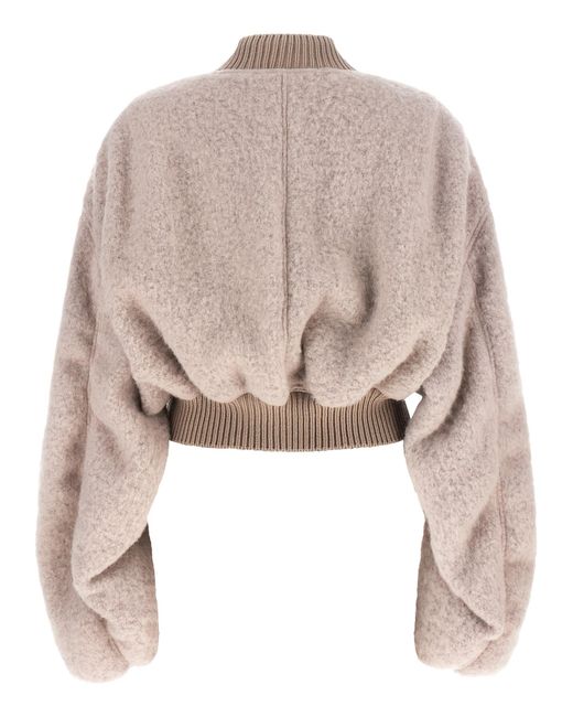 Rick Owens Natural Marabou Bomber Clothing
