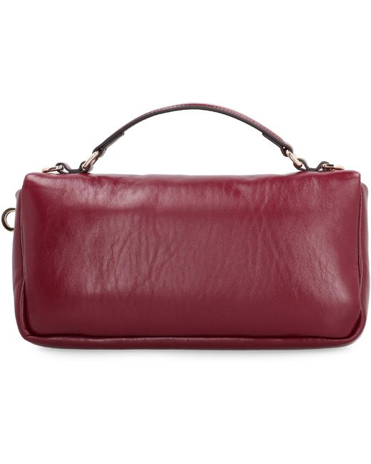 Gucci Purple Small Milano Lamb Leather Handbag Handbags