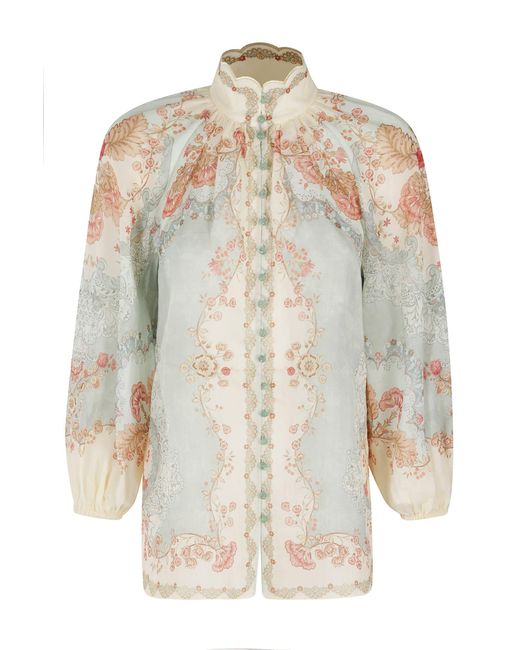 Zimmermann White Daylight Blouse