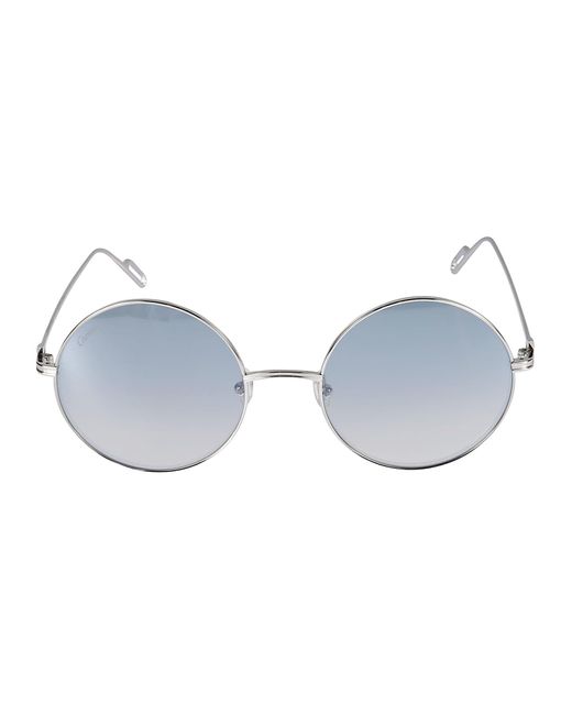 Cartier Blue Round Frame Sunglasses