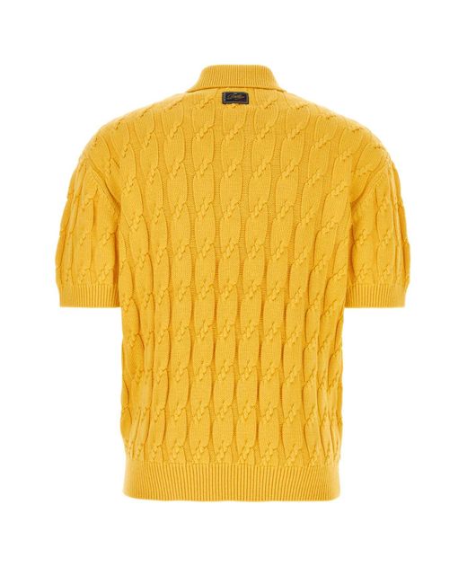 Drole de Monsieur Yellow Cotton Blend Polo Shirt for men