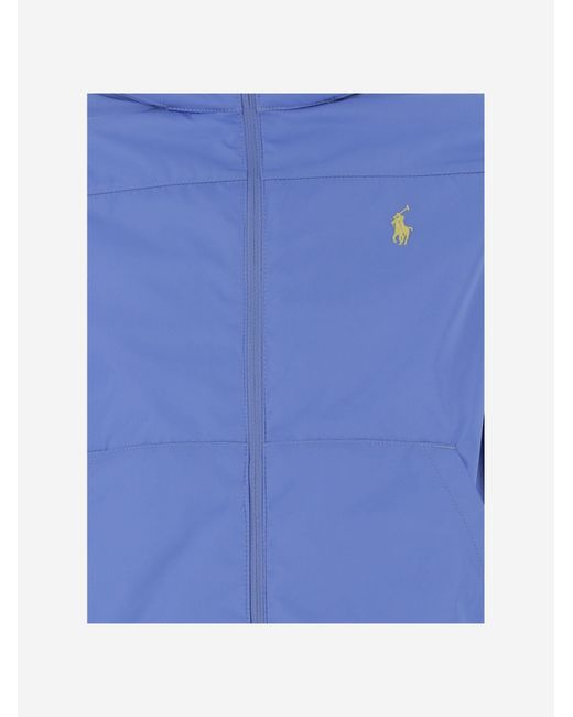 Polo Ralph Lauren Blue Boys Nylon Jacket Polyester (Recycled) for men