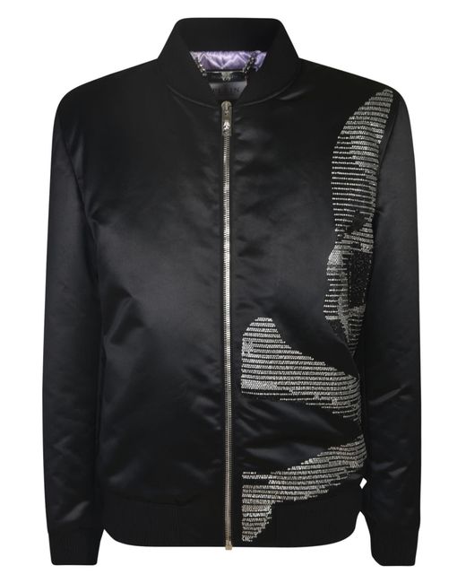 Philipp Plein Skull-embellished Jacket in Black for Men | Lyst