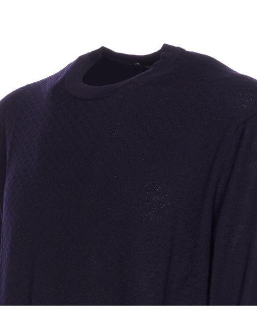 Hōsio Blue Sweaters Wool for men