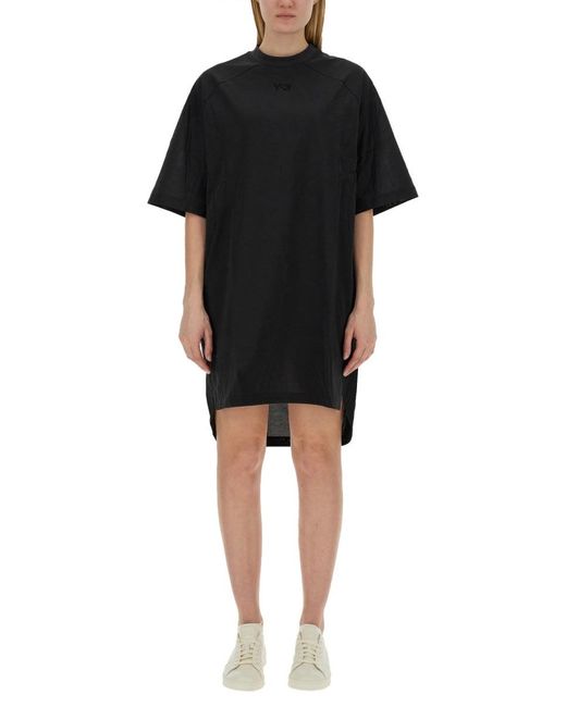 Y-3 Black T-Shirt Dress