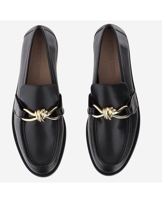 Bottega Veneta Black Loafers Astaire Leather Calf