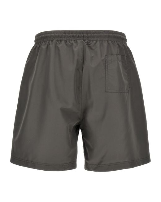 Brunello Cucinelli Gray Polyester Shorts for men