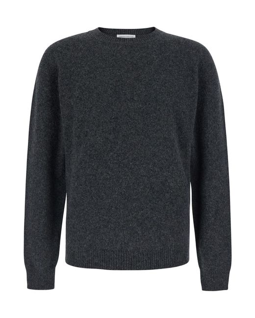 Roberto Collina Gray Crew Neck Wool Sweater Virgin Tops for men