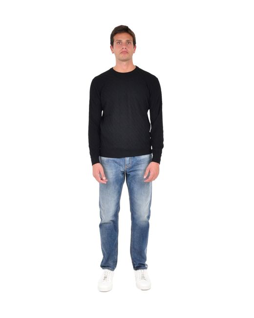 Low Brand Blue Sweater for men
