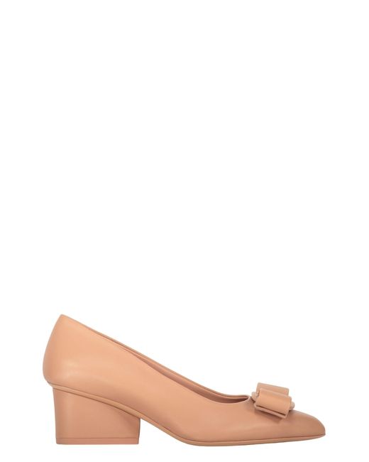 Ferragamo Brown Leather Pumps