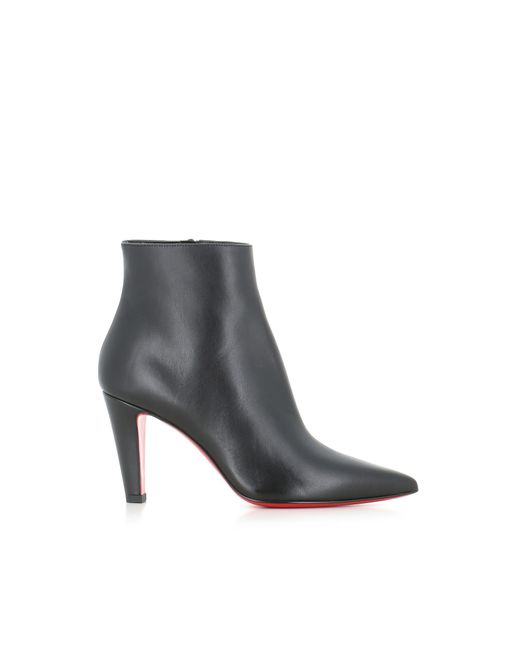 Christian Louboutin Gray Ankle Boot Vibella Booty 85