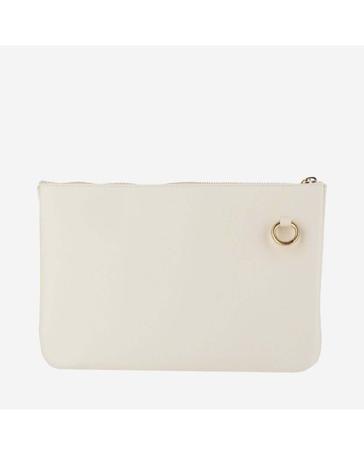Jil Sander Natural Leather Shoulder Bag With Logo Sheep Satchels & Cross Body