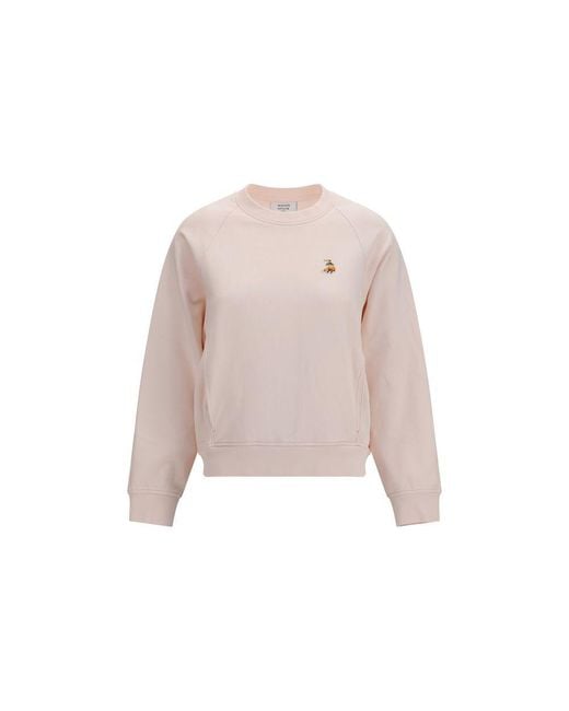 Maison Kitsuné Pink Multicolor Cotton Sweatshirt