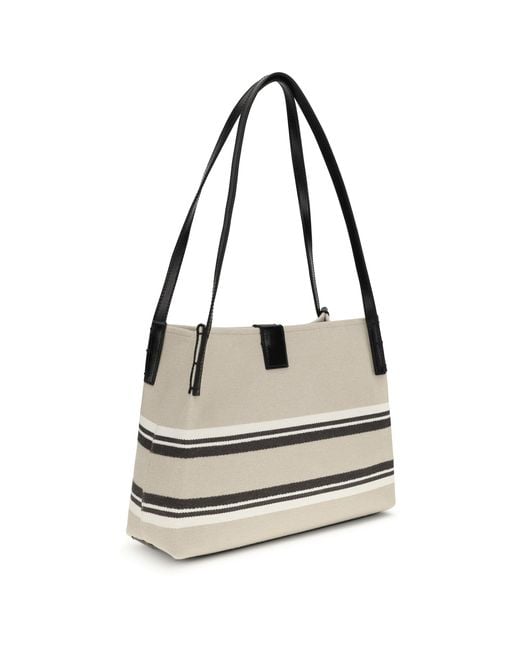 Balmain White Canvas Shoulder Bag Cotton; Polyester