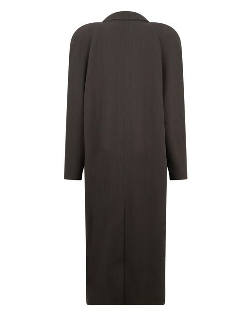 The Mannei Black Long Cotton Coat