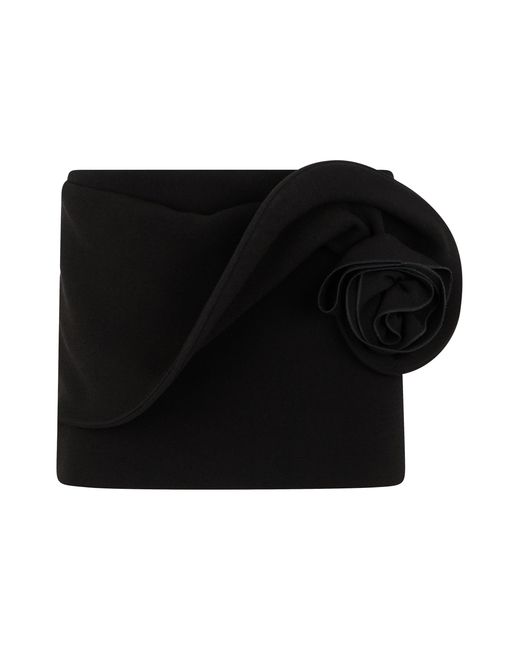 Magda Butrym Black Mini Skirt Low Waist Polyester