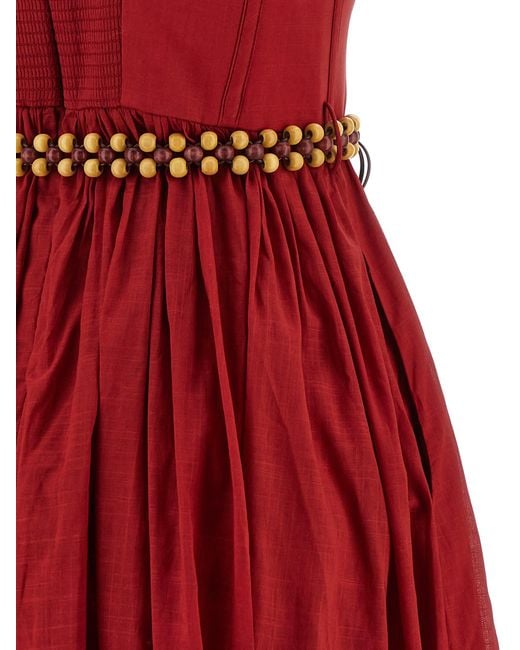 Zimmermann Red Rhiannon Dress
