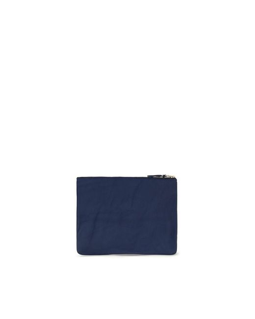 Comme des Garçons Blue Calf Leather Bos Taurus Wallet for men