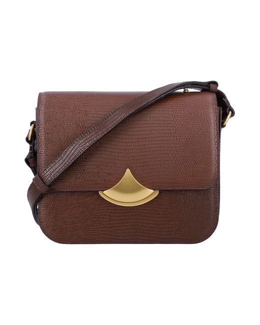 Sessun Brown Sessùn Diviluz Lizard-print Leather Box Bag
