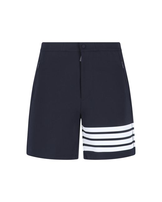 Thom Browne Blue Trousers Viscose for men