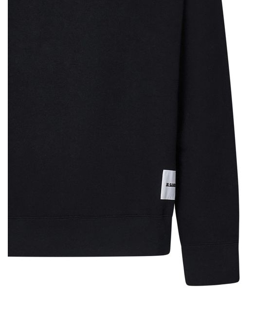Jil Sander Black Sweatshirt for men
