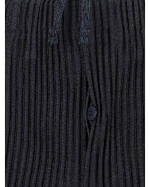 Homme Plissé Issey Miyake Black Compleat Trousers" Pleated Pants for men