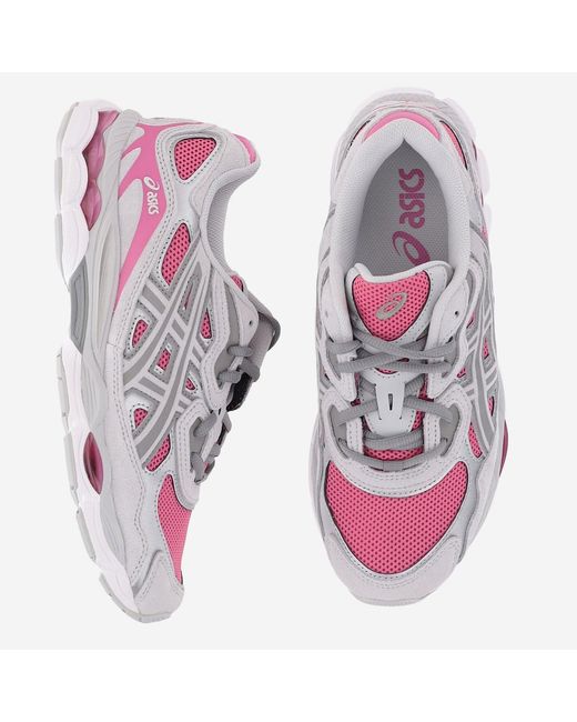 Asics Pink Sneakers Gel-Nyc Leather And Rubber Trainers