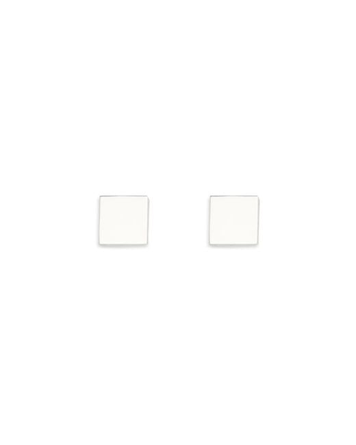 Phoebe Philo White Cube Stud Earrings