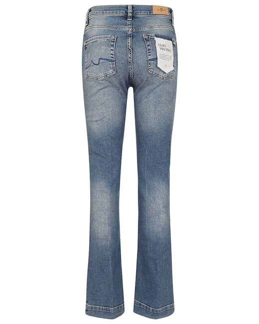 7 For All Mankind Blue Bootcut Tailorless Luxvinpan