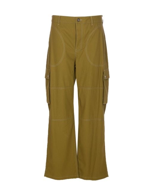 Loewe Green Trousers Cotton for men